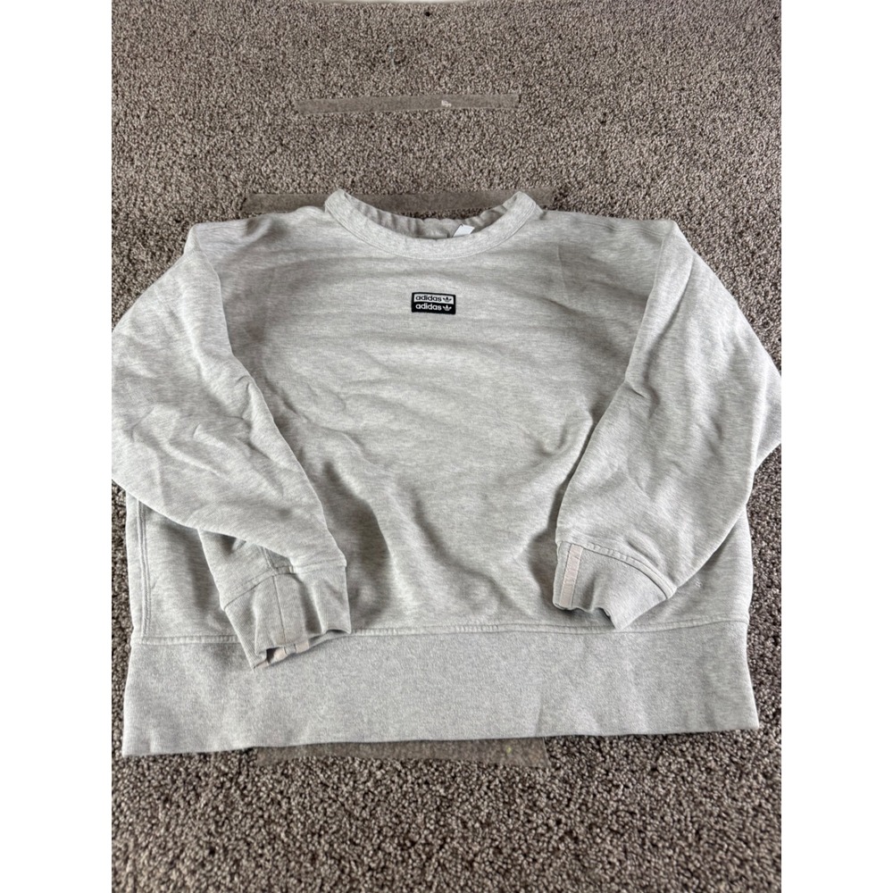 Adidas‎ Originals Mens Grey Double Logo Crewneck Sweatshirt Medium